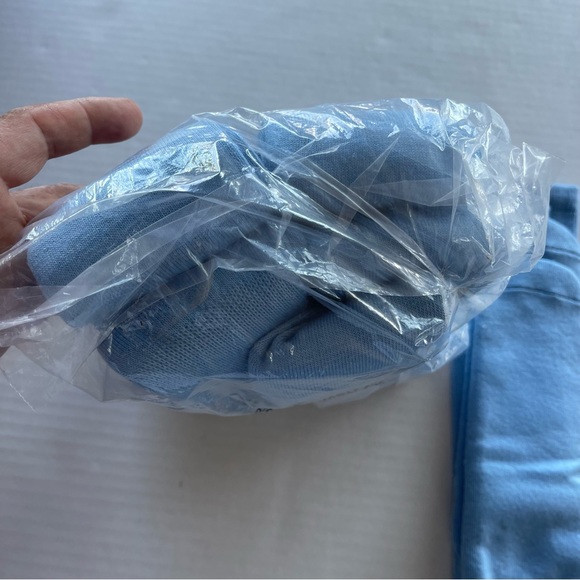 New Score Light Blue Soft Ball Socks . - Picture 5 of 5